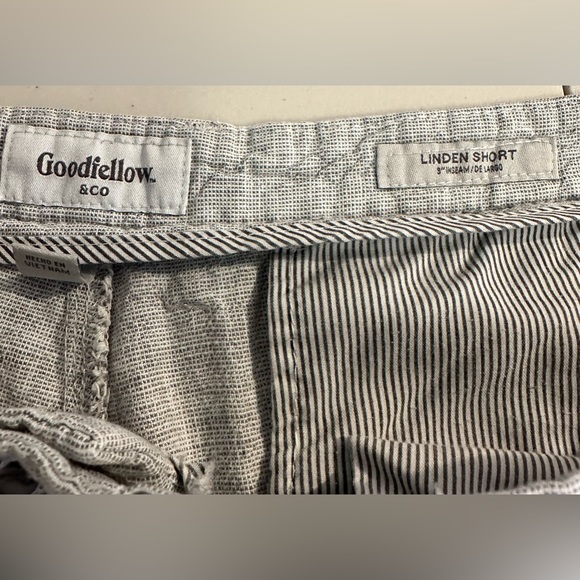 GOODFELLOW & CO. Men’s Gray Casual Flat Front "Linden" Five Pocket Shorts Sz 42 - Picture 5 of 12